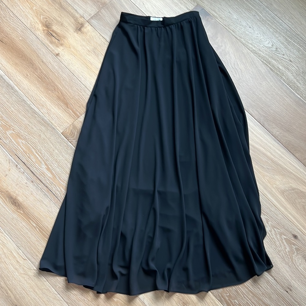 NWOT Maxi skirt Space 46 chiffon black medium (4/6)